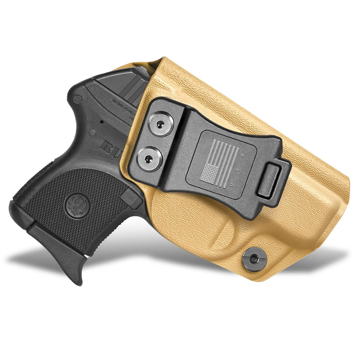 IWB Kydex Holster for Ruger LCP 380 Auto - Custom Fit, Adjustable Retention & Cant