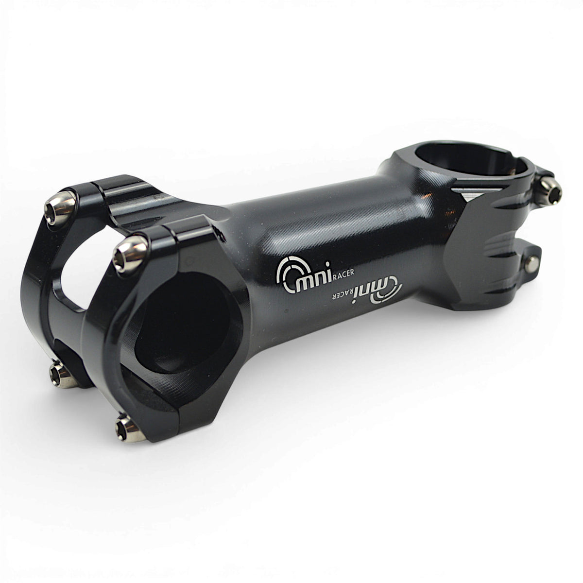 Lightweight Bicycle Handlebar Stem with Titanium Bolts - 31.8mm Black