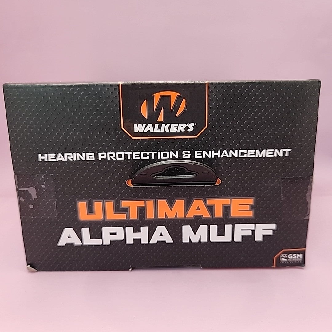 Walker's Ultimate Alpha Power Muff Electronic Ear Muffs NRR 26dB for Shooting