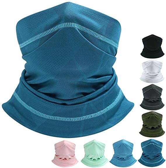 Breathable Summer Neck Gaiter Face Mask for Men Women Outdoor Sports
