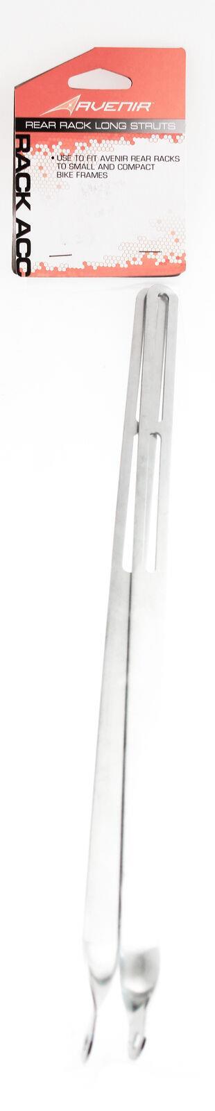 Steel Rear Rack Long Struts for Bicycle Rear Racks - Silver, 380mm