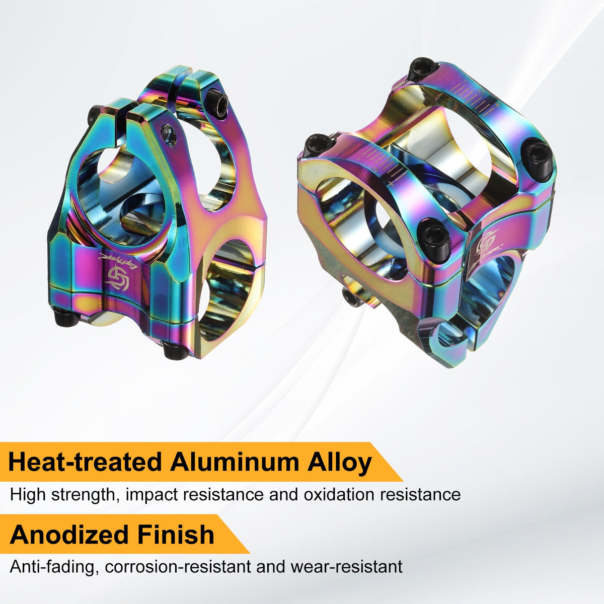 31.8mm Bicycle Handlebar Stem 40mm Aluminum MTB BMX Bike Part Multicolor