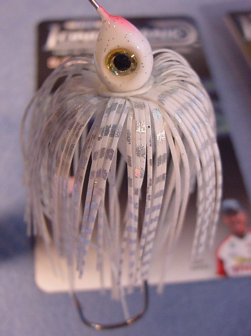Spinnerbait Fishing Lure 3/8 oz White CWNG-031 Guy Eaker Edition Pair