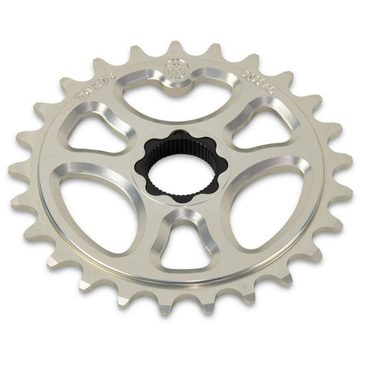 Spline Drive Bicycle Sprocket 28T 22mm Aluminum Polished Bike Part