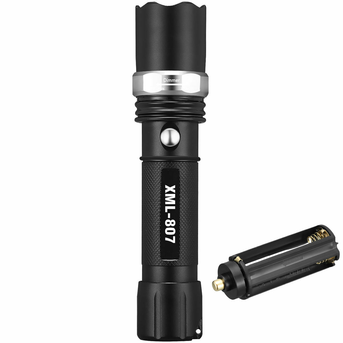 Tactical LED Flashlight 3 Pack Zoomable Aluminum High Power 5 Modes