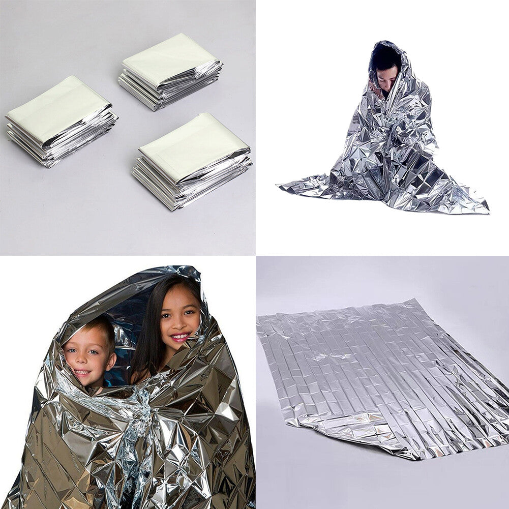 Emergency Solar Blanket 15 Pack Survival Safety Mylar Thermal Insulation