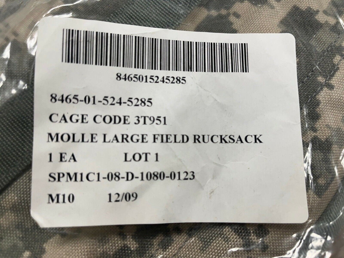 Genuine US Military Issue MOLLE II Large Rucksack Backpack ACU Digital Camo