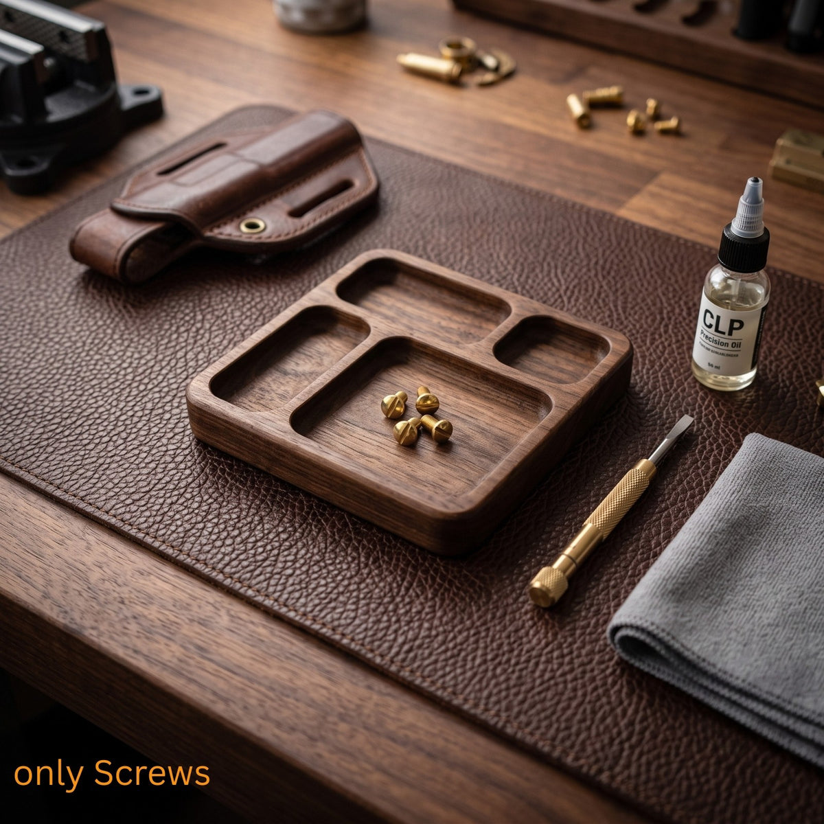 Premium 1911 Gold Grip Screws Set - Full Size Slotted Replacement Hardware