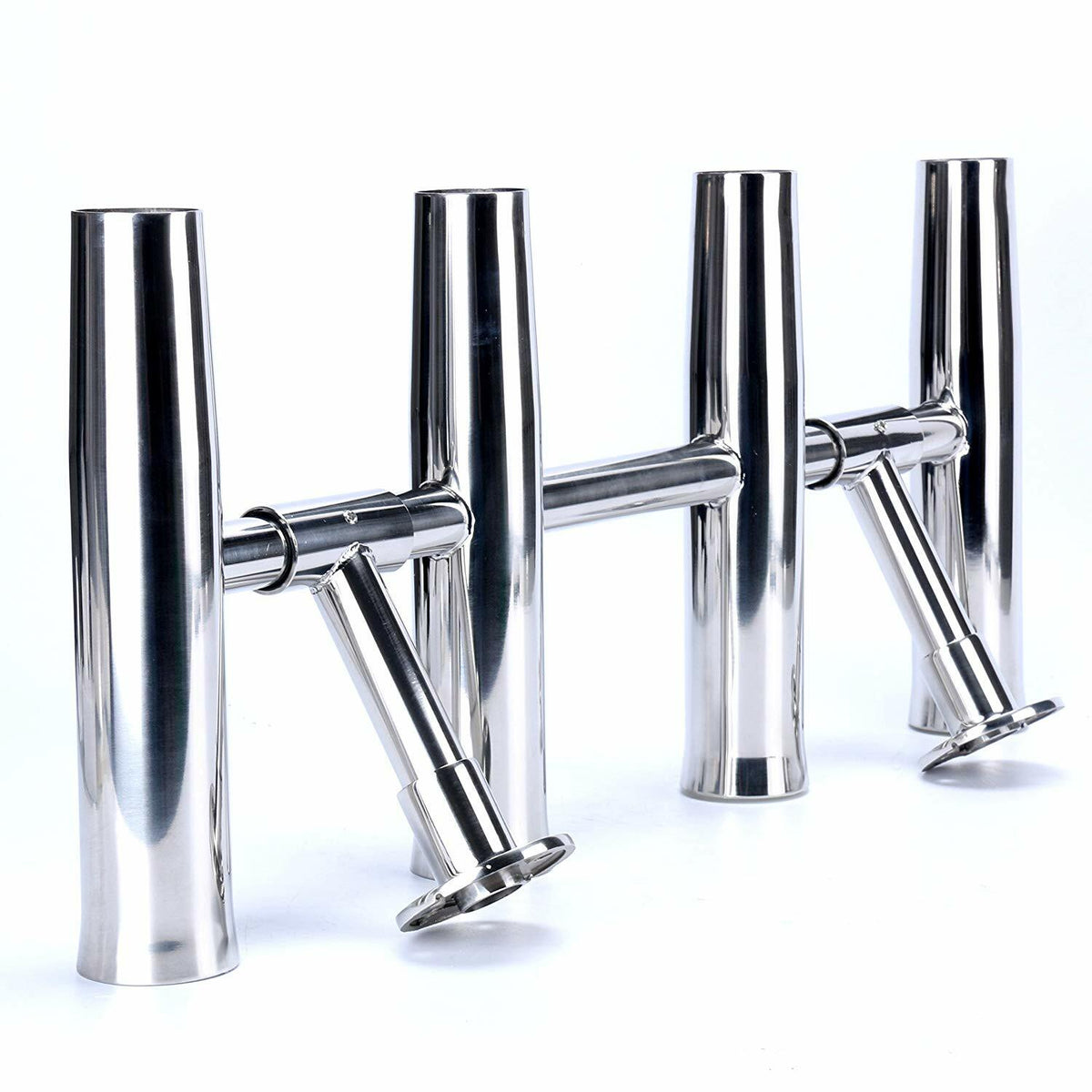 Adjustable Stainless Steel Rocket Launcher Rod Holders for Fishing Boats — 4 to 8 Tubes