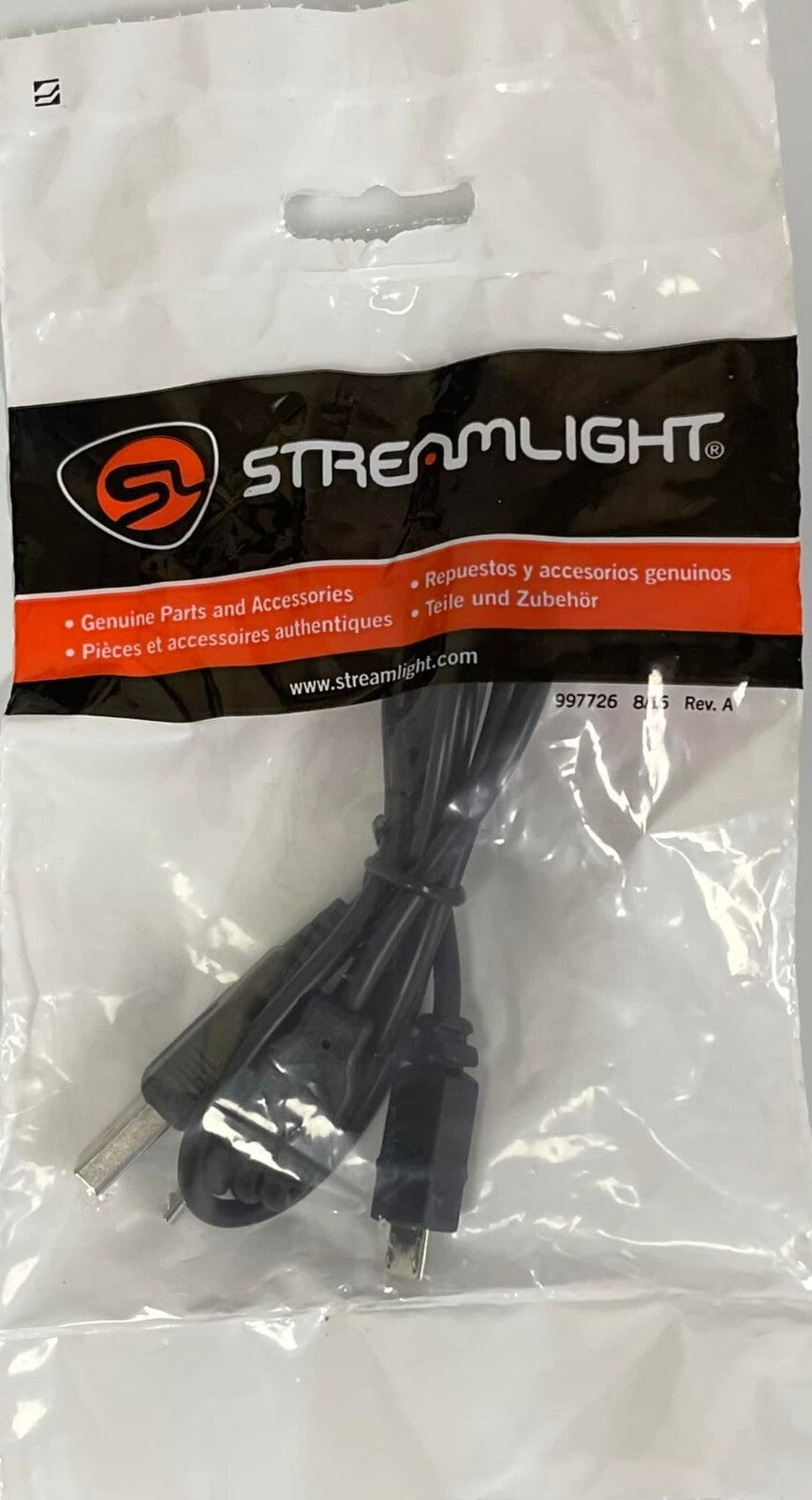 USB-A to Micro USB Charge Cable for Streamlight SL-B26 Batteries - 22 Inch
