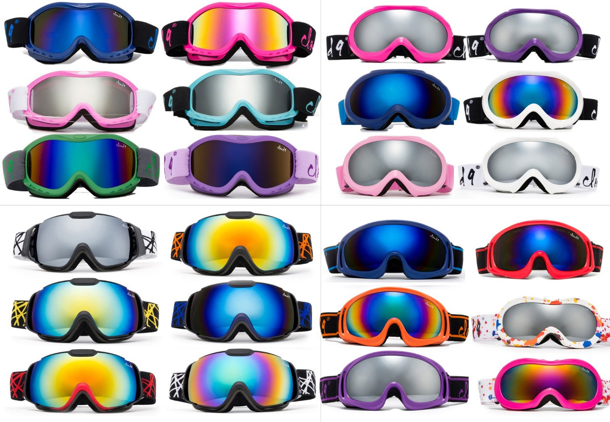 Kids Snow Ski Goggles Dual Lens Youth Ski Goggle with Pouch - Multiple Colors