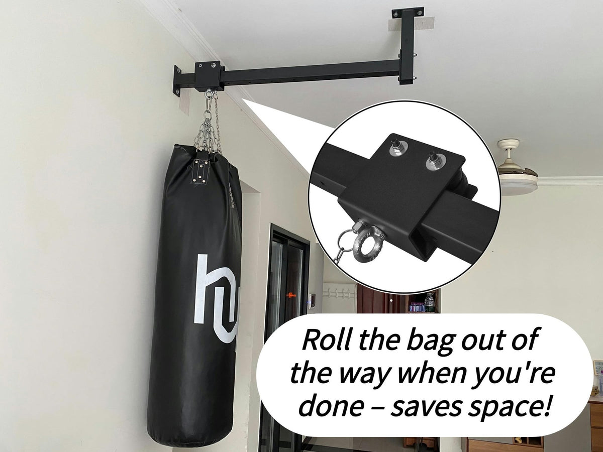 Wall Ceiling Heavy Bag Mount 44'' Roller Hanger - 300 lb Capacity