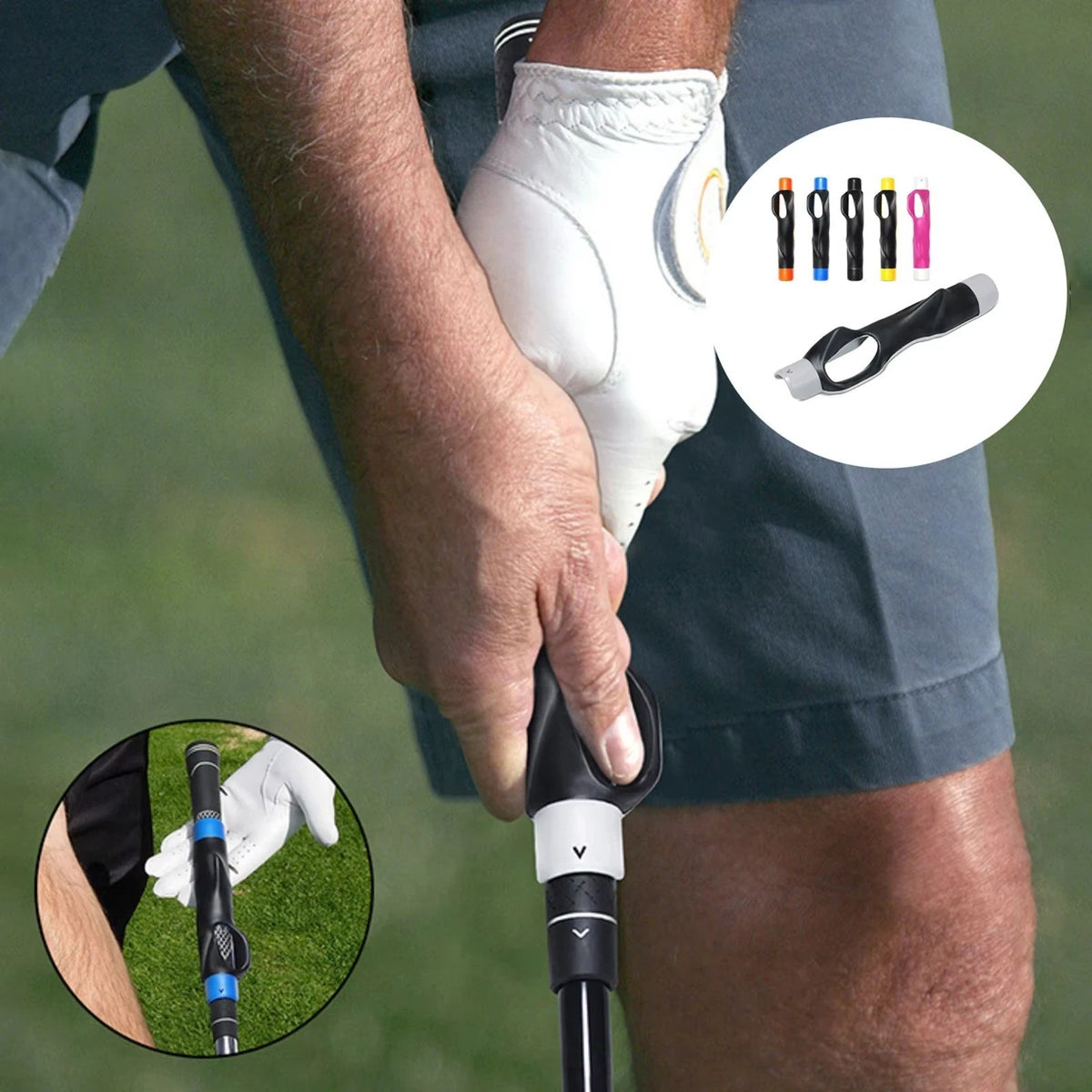Golf Grip Trainer Aid for Correct Hand Position & Swing Practice