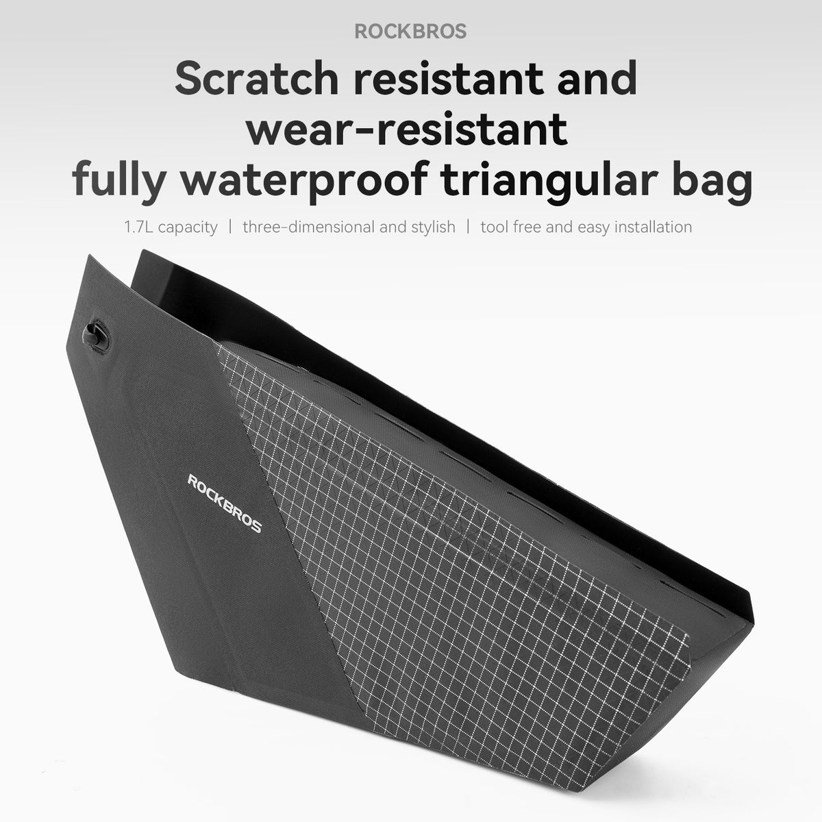 Waterproof Bicycle Frame Bag for Road Gravel MTB - 1.7L Capacity