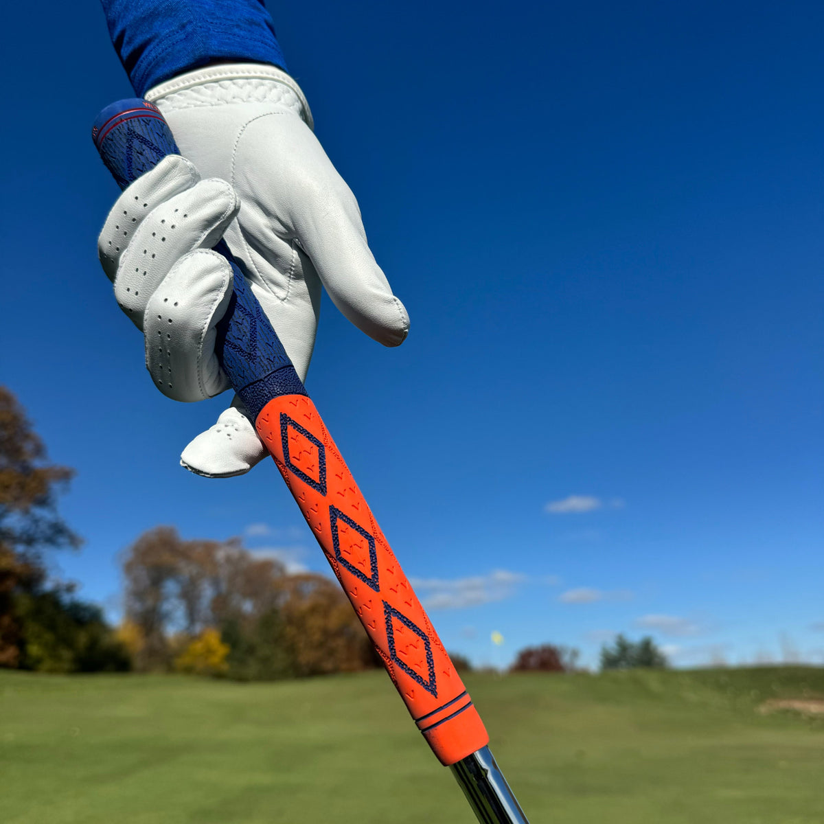 Golf Grip Set Hybrid Diamond Pebble Rubber Cord Control Moisture