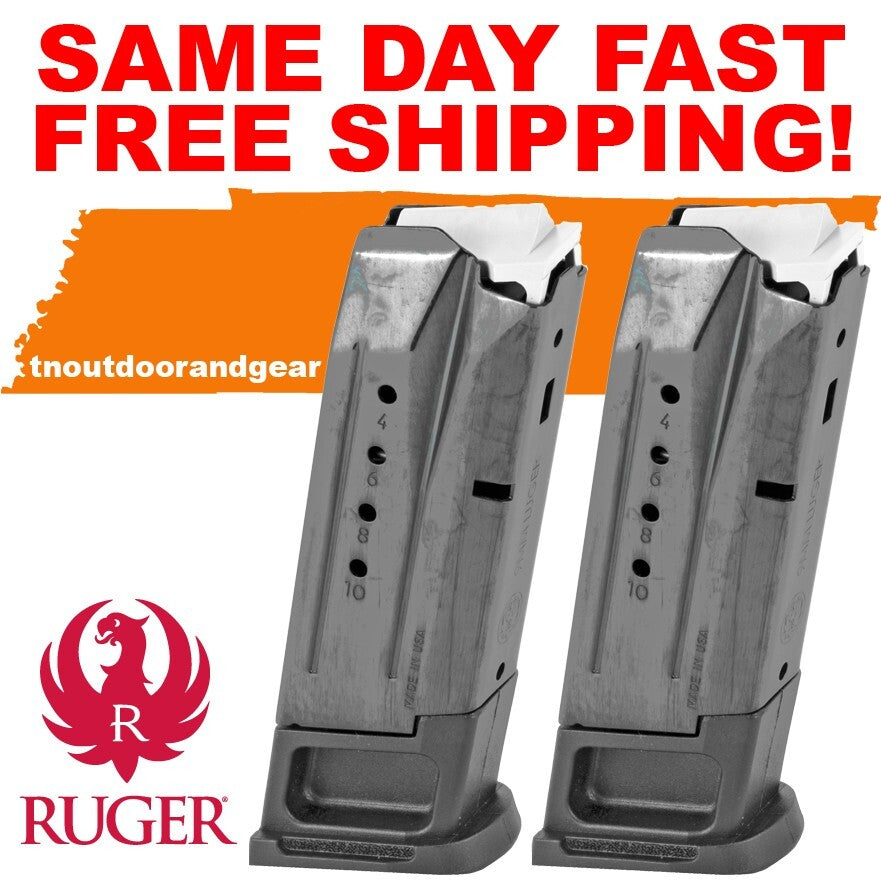 Ruger Security-9 9mm 10-Round Factory Magazine - Black, OEM 90685