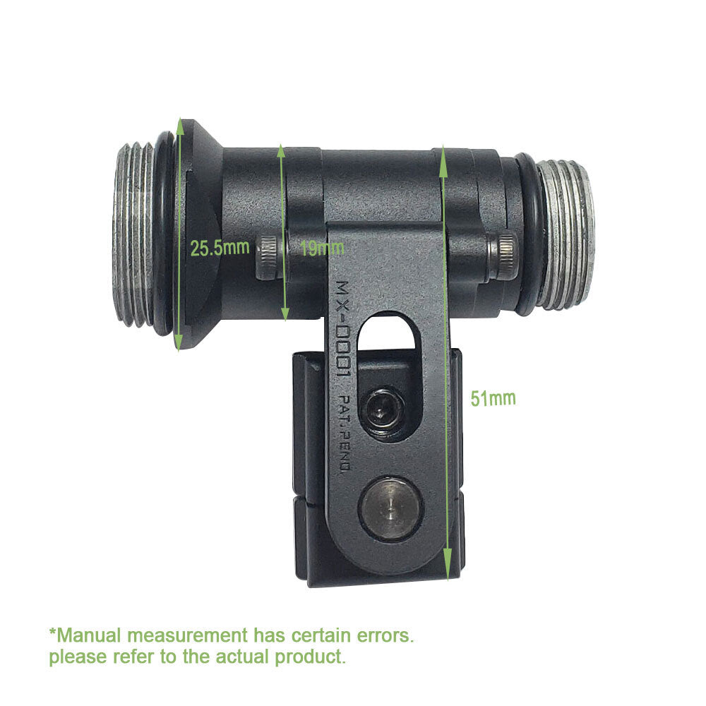 Tactical Helmet Light with IR Flashlight Mount for M300V – Aluminum, S/S MA-X Bracket