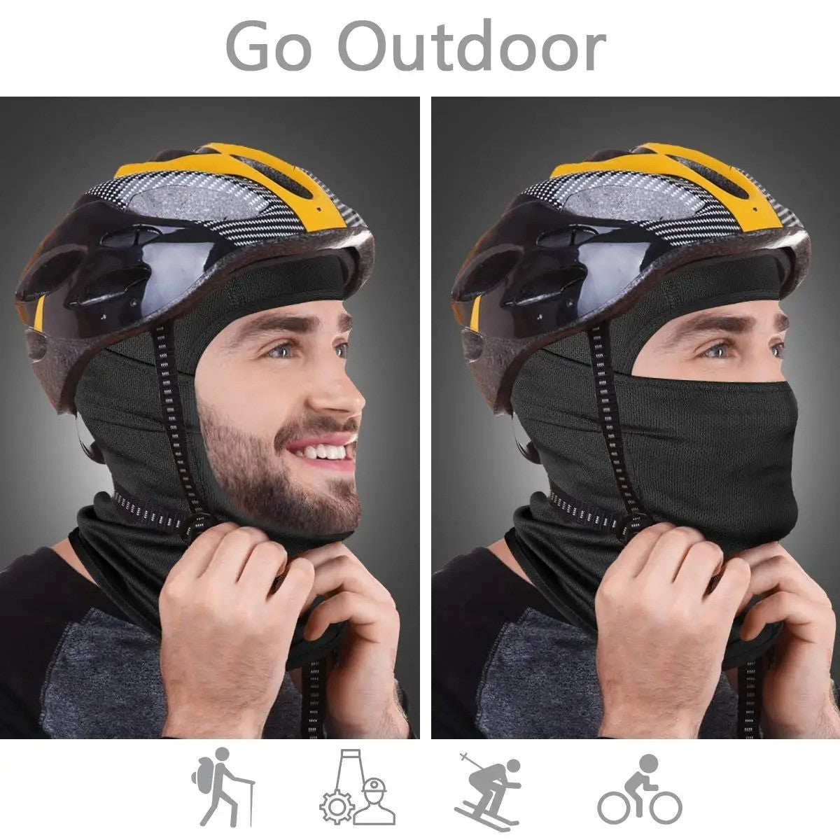 UV Protection Tactical Full Face Mask for Ski Sun Hood Masks Men Women