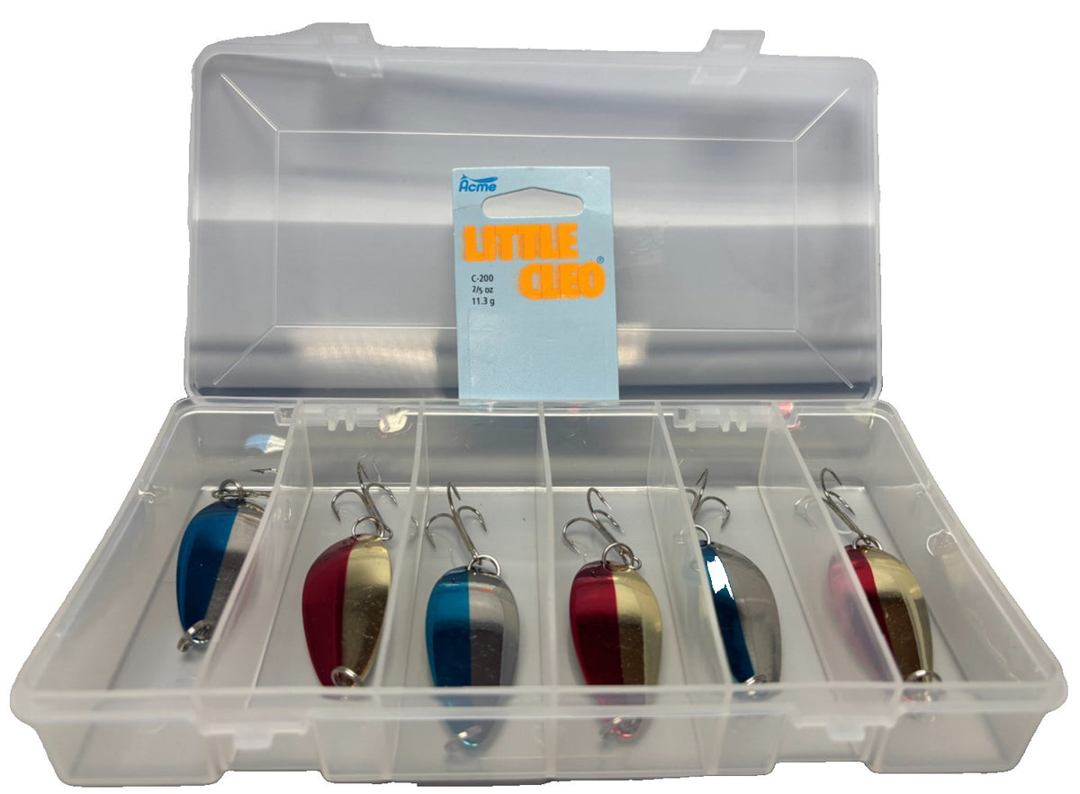 6-Piece Assorted Fishing Lures Set with Free Tackle Box - Saltwater and Freshwater