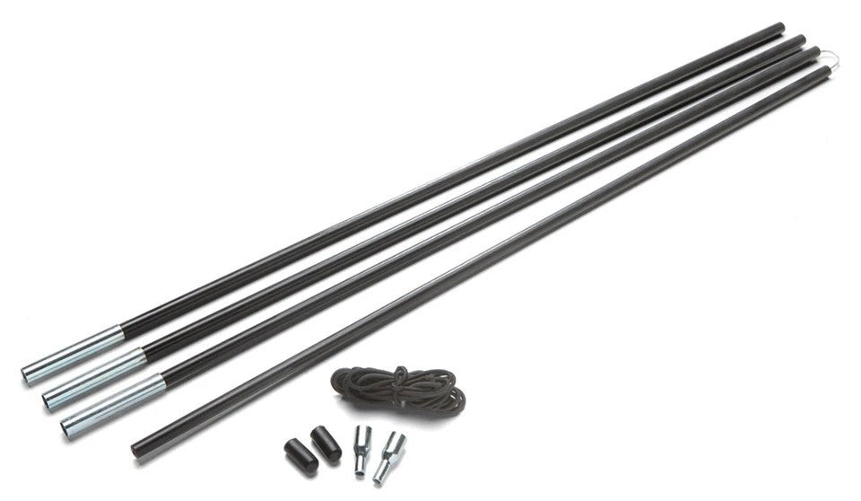 Tent Pole Repair Kit Fibreglass Camping Repair Set with Shock Cord & Lead Wire