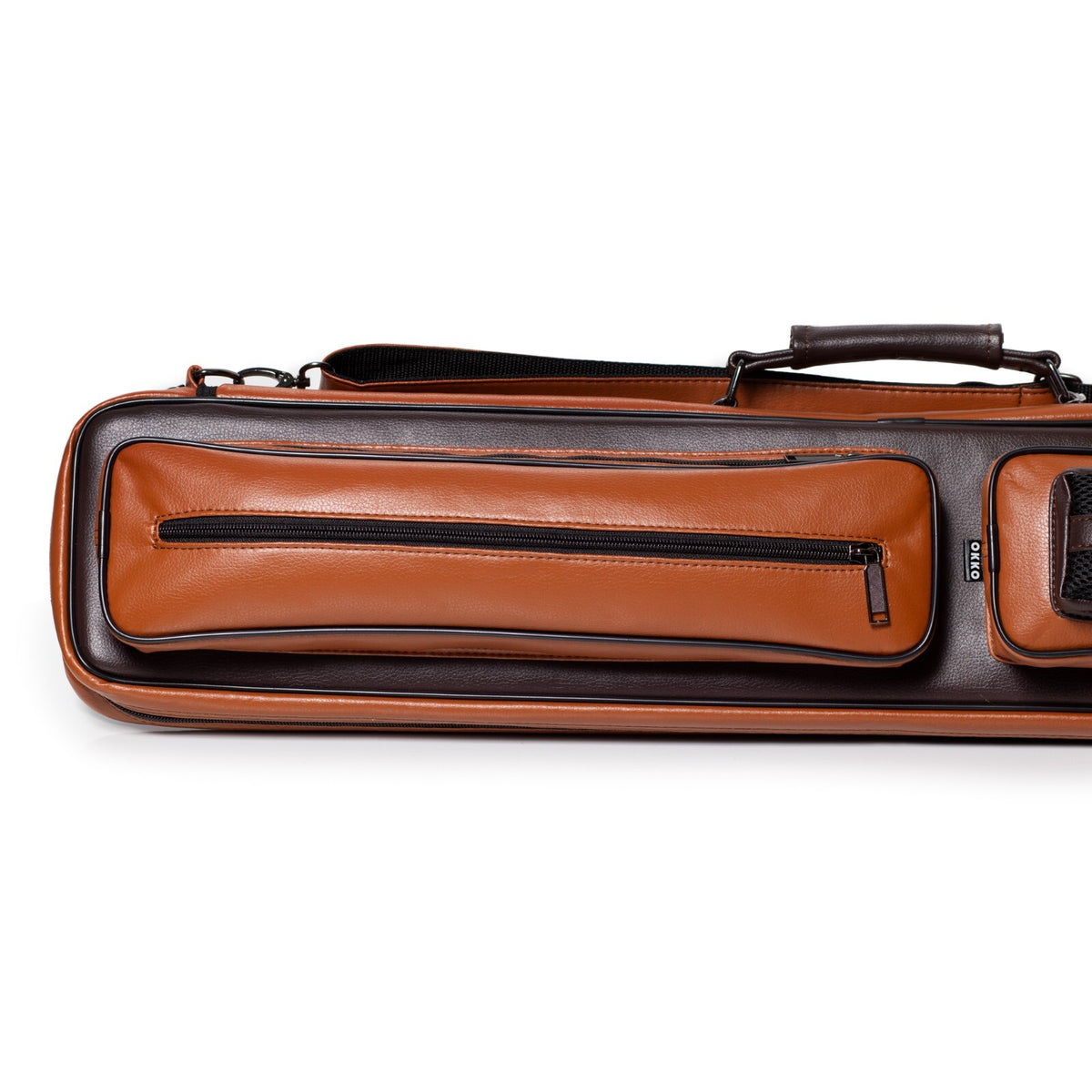OKKO 2x4 Pool Cue Soft Case Brown/Dark Brown