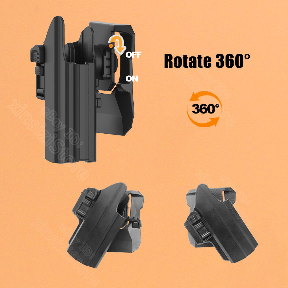 Tactical OWB Holster for 9mm Handguns - Fits Tisas Zigana PX-9 Gen 1-3