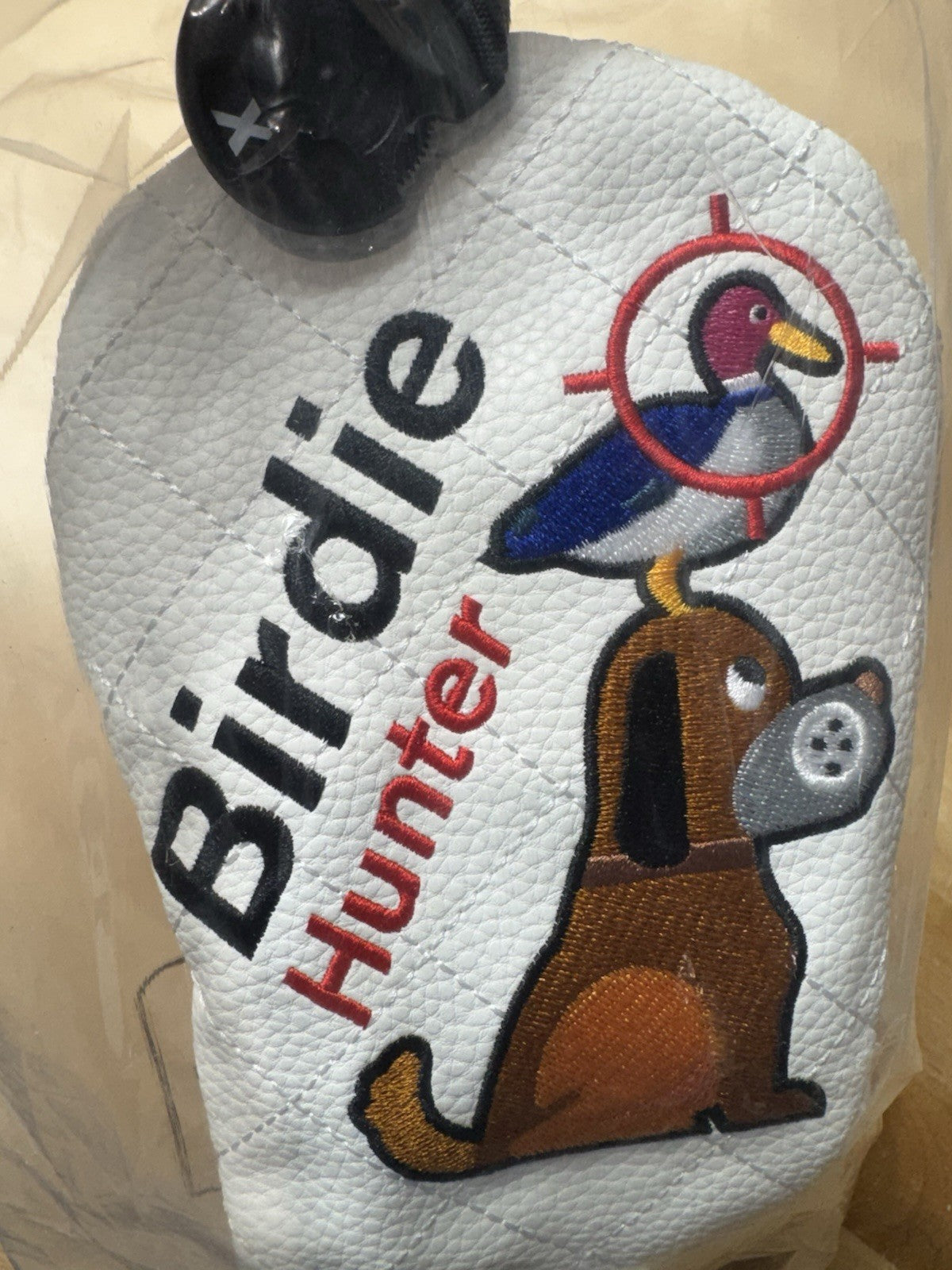 Golf Club Headcover Golden Retriever Birdie Hunter for Fairway Woods - New