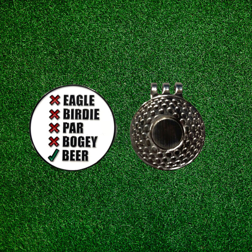 Magnetic Golf Ball Marker Clip with Funny Hat Design - Multiple Variants