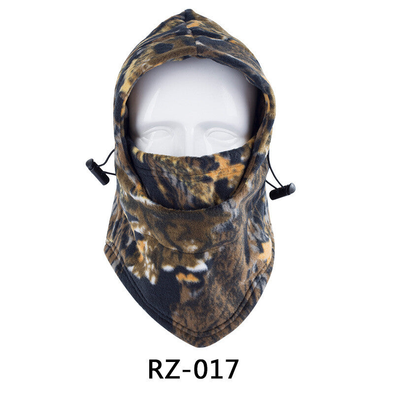 Unisex Winter Balaclava Face Mask with Camo Pattern - Windproof Fleece Hat Hood for Hunting & Skiing
