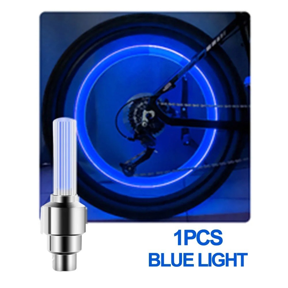 LED Bicycle Valve Light Neon Wheel Lamp for Night Riding Safety