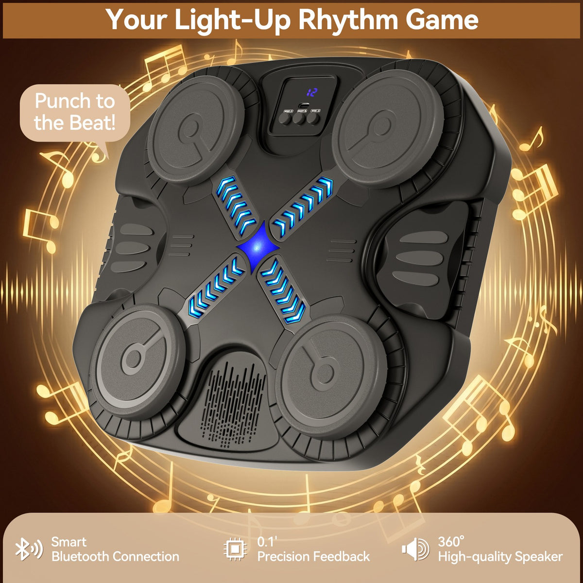 Kids Music Punching Machine Toy for Active Play and Learning