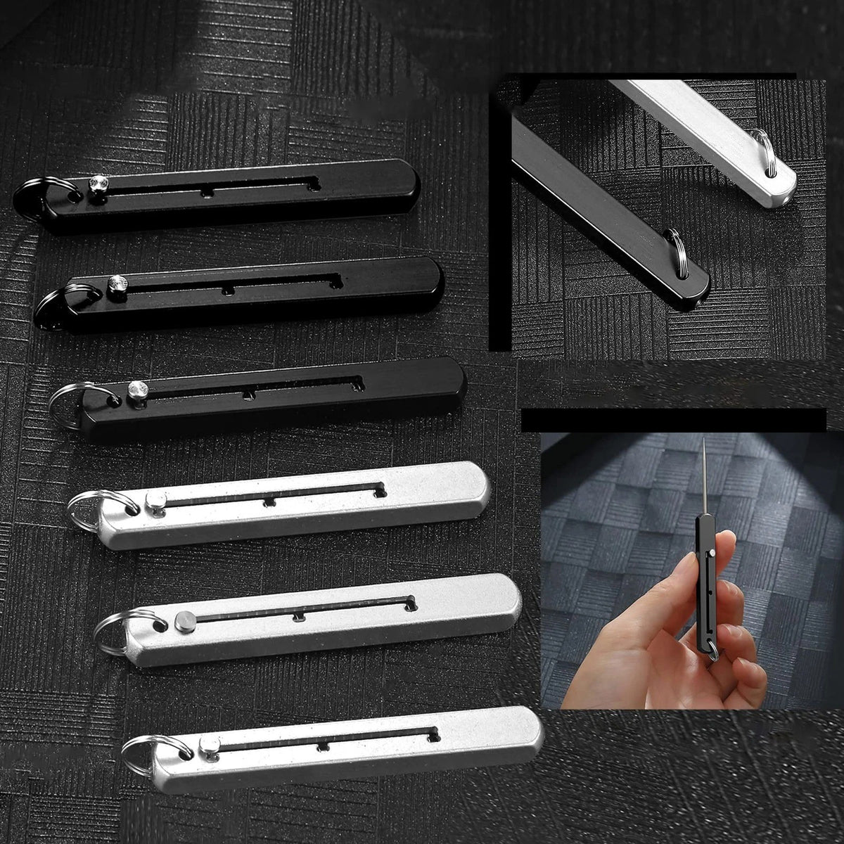 Titanium Pocket Toothpick Holder Portable Metal EDC Camping Tool
