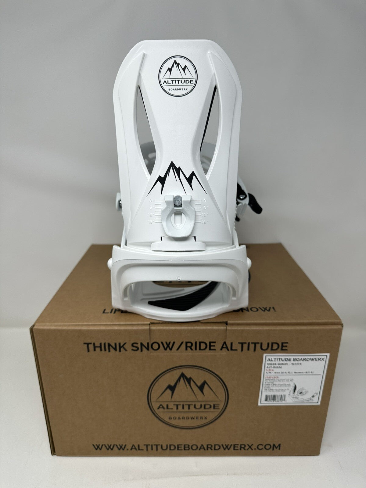 Mens Snowboard Bindings with 4x4 Mounting System - Fits Burton Boots S/M