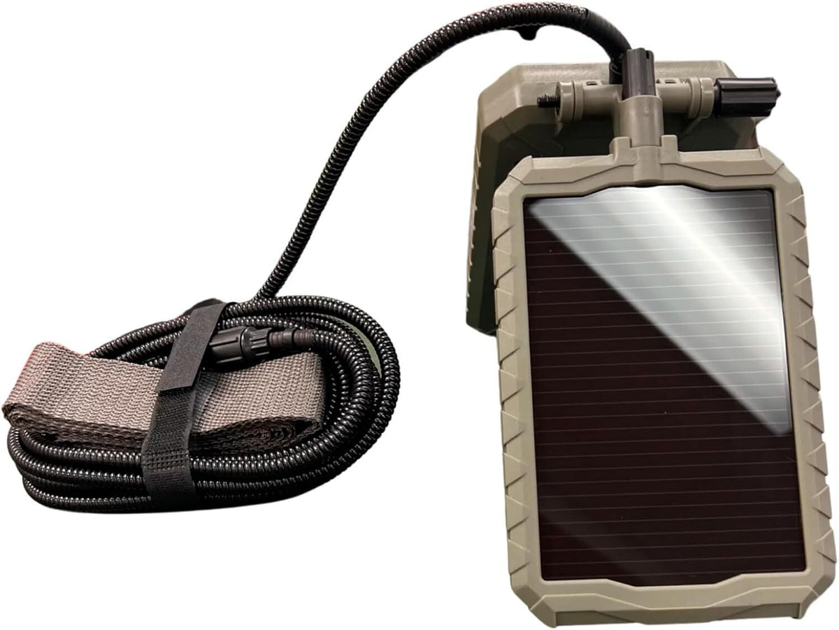 Solar Battery Pack for Trail Cameras 3000mAh 12V Rechargeable Charger