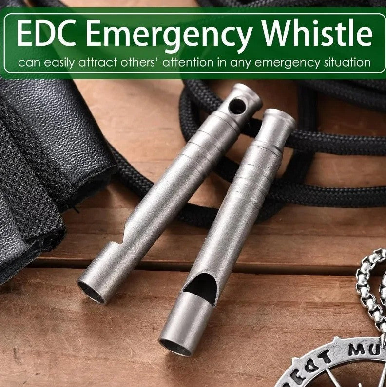 Outdoor Emergency Survival Whistle Necklace 120dB Portable Safety Gear