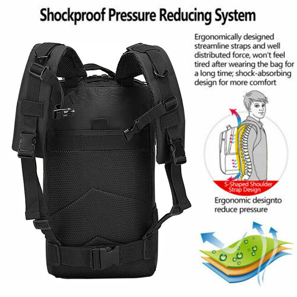 Military Tactical Backpack 30L-70L Large Outdoor Assault Pack with Molle Webbing