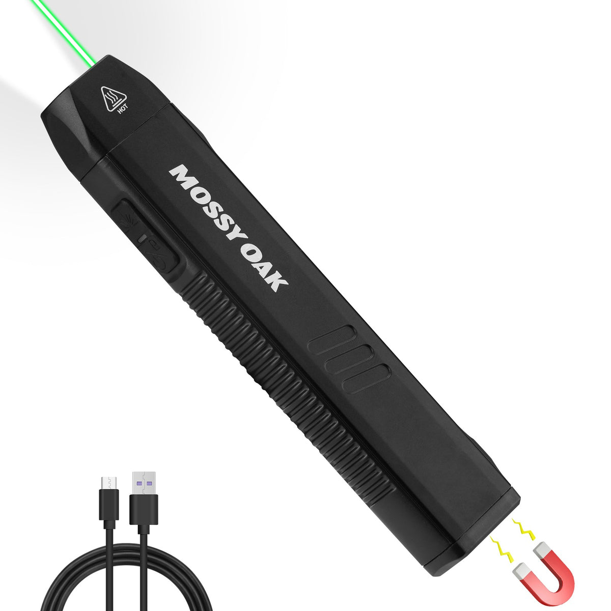 Rechargeable LED Flat Flashlight 1200LM with Magnetic Base & Red Light