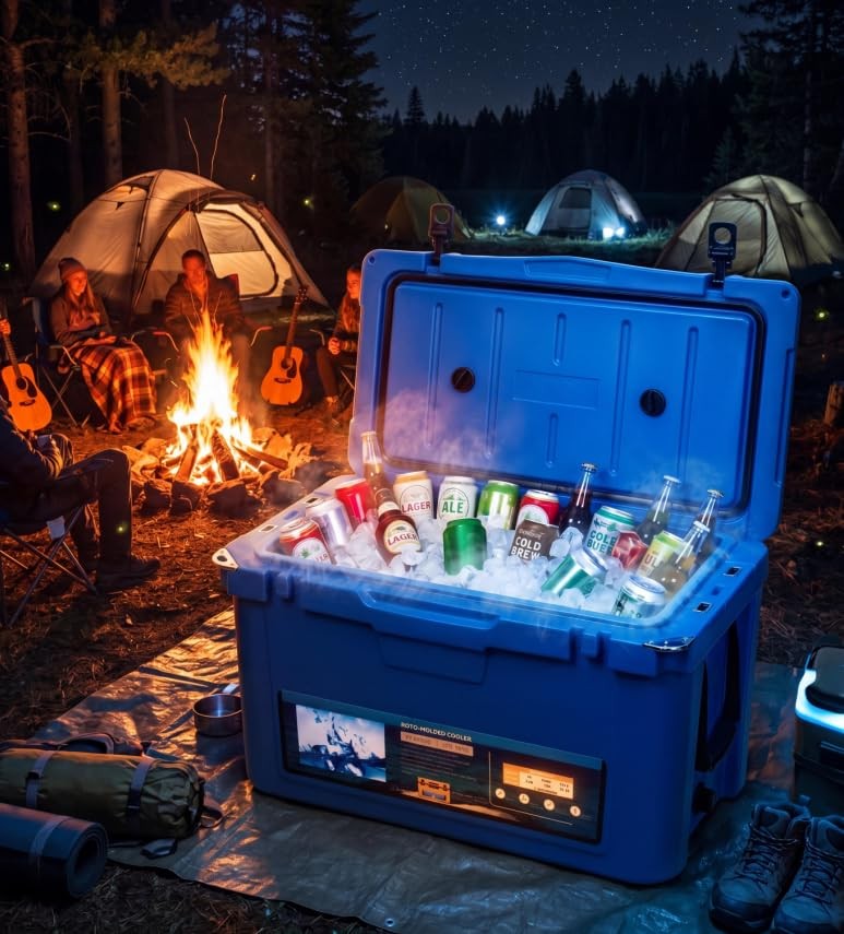 Extra Thick Insulation Camping Cooler - Multiple Sizes Keep Ice Up to 7 Days