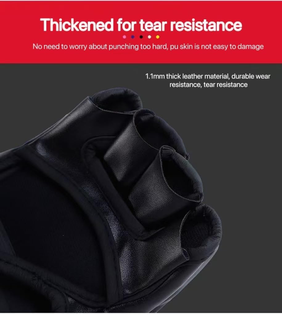 Boxing Gloves for Men & Women MMA Kickboxing Half Finger Gloves