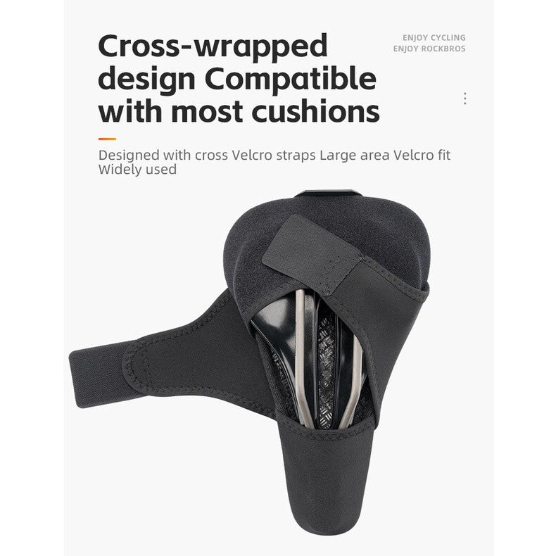 Bike Seat Cover Memory Foam Silicone Padded Comfortable Cushion