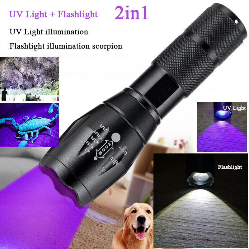 Super Bright Rechargeable LED Tactical Flashlight with 3 Lighting Modes - 100-200m Range
