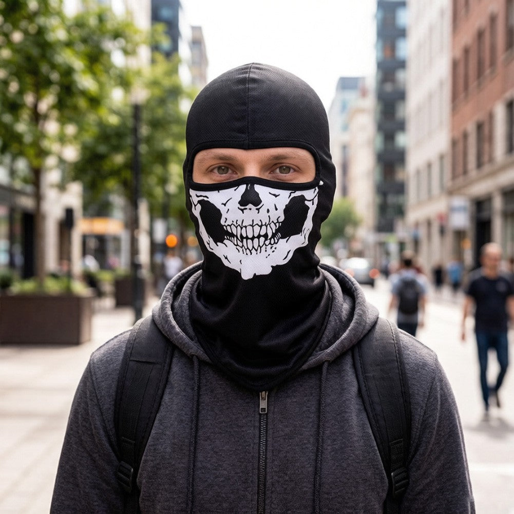 Full Face Balaclava Mask Skull Ghost Headwear for Sports Halloween