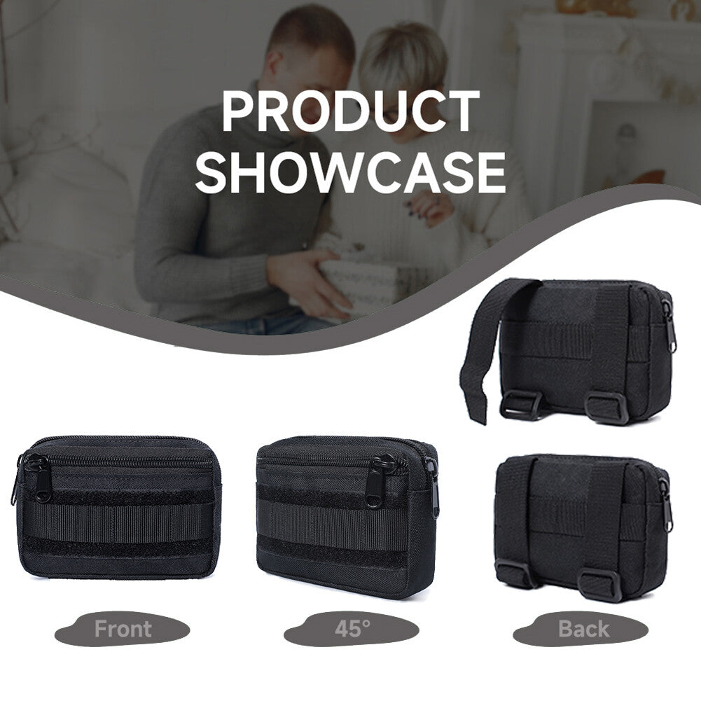 Multi-Purpose Tactical Molle Waist Pouch Belt Bag for Outdoor & EDC Activities