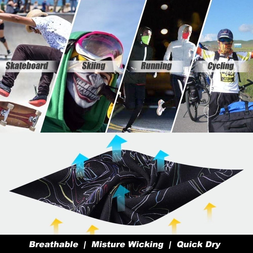 Men's 3D Balaclava Ski Mask - UV Sun Protection, All-Season Lightweight Breathable