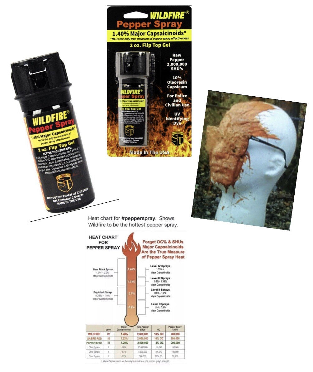 Gel 2 oz Self Defense Hot with UV Dye