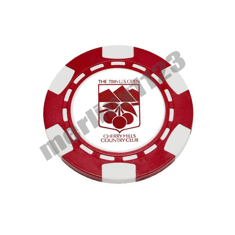 Magnetic Poker Chip Golf Ball Marker - High-Quality Clay, Waterproof, Made in USA