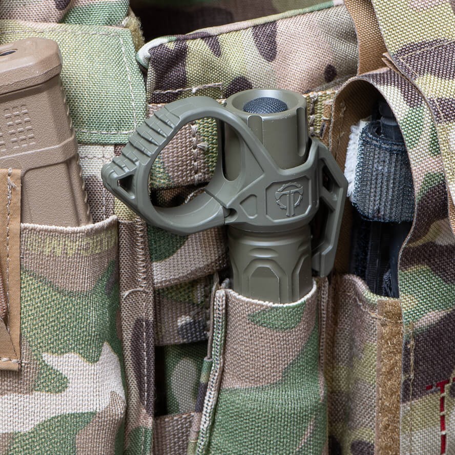 Duty Flashlight Ring with Pocket Clip - All Colors