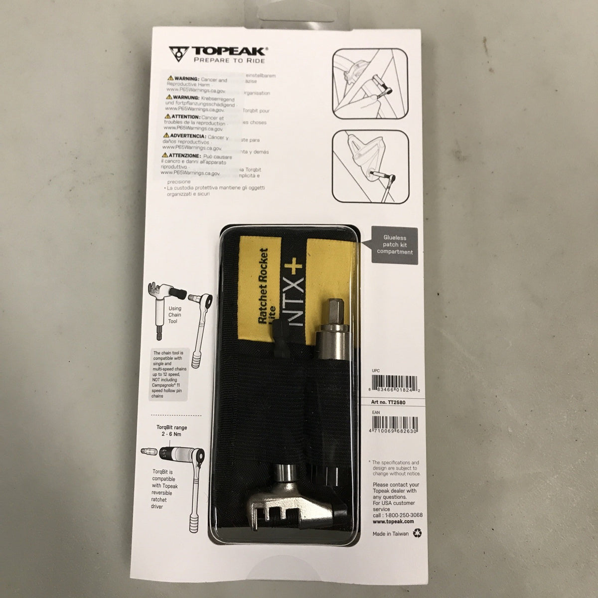 Topeak Ratchet Rocket Lite NTX+ Bike Multi-Tool Compact Repair Kit