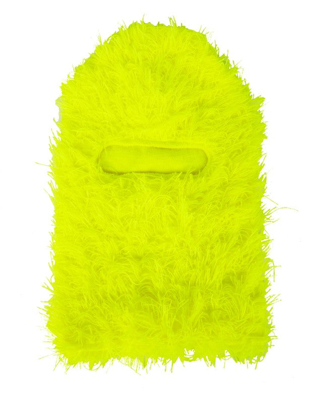 Distressed Knit Ski Face Mask - Windproof Winter Balaclava for Men Women