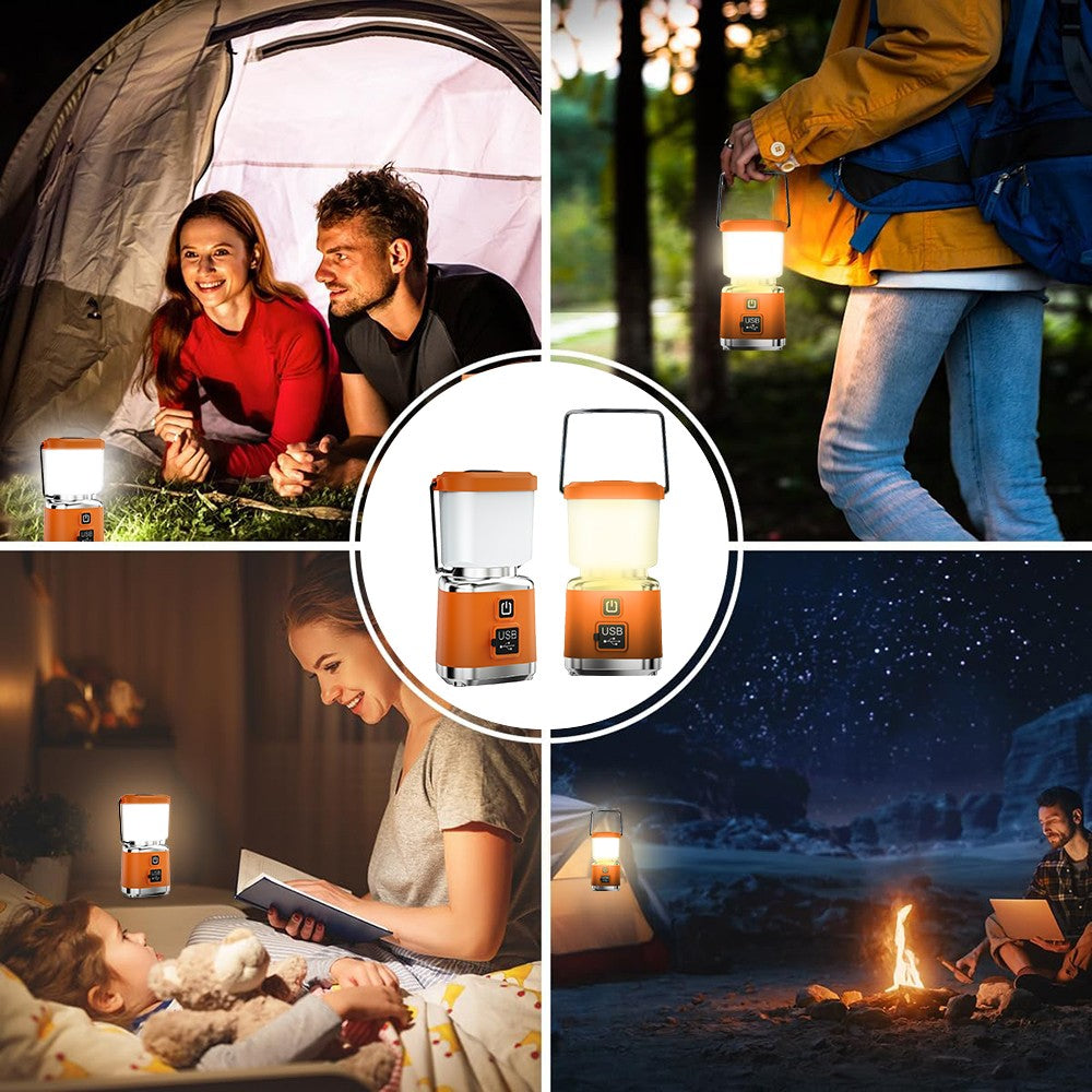 1000LM Rechargeable LED Camping Lantern Light with USB Portable